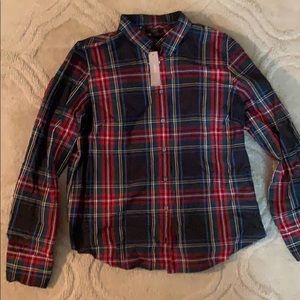 JCrew Stewart Tartan Cotton Plaid Shirt
